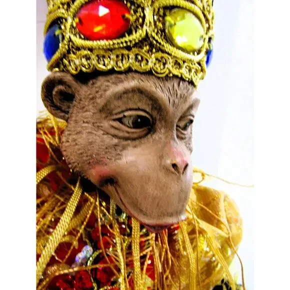 Mark Roberts Production Monkey Papal Pope Doll Shelf Sitter - Picture 3 of 15